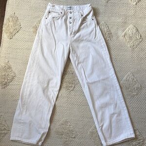 AGOLDE high rise REN white jeans size 24